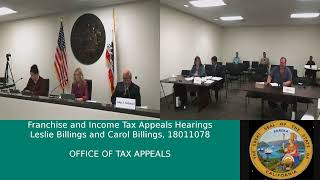 Office of Tax Appeals , Fresno May 23, 2019