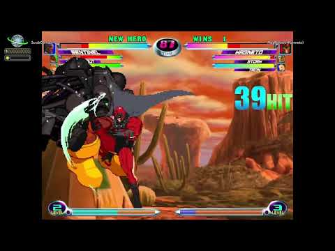MvC2: Romneto - Magneto Double Rom DHC Hail 124 hit 110% Combo .:4.17.25:.