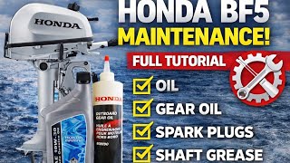 Small Outboard Maintenance Made Easy | Honda BF4, BF5, BF6 DIY Service Guide