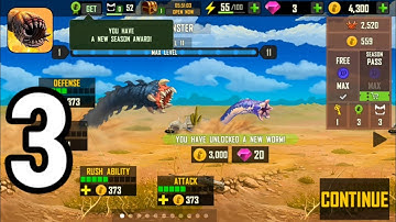 Death Worm - Gameplay Walkthrough Part 3 (Android, iOS) | GAMING Kid