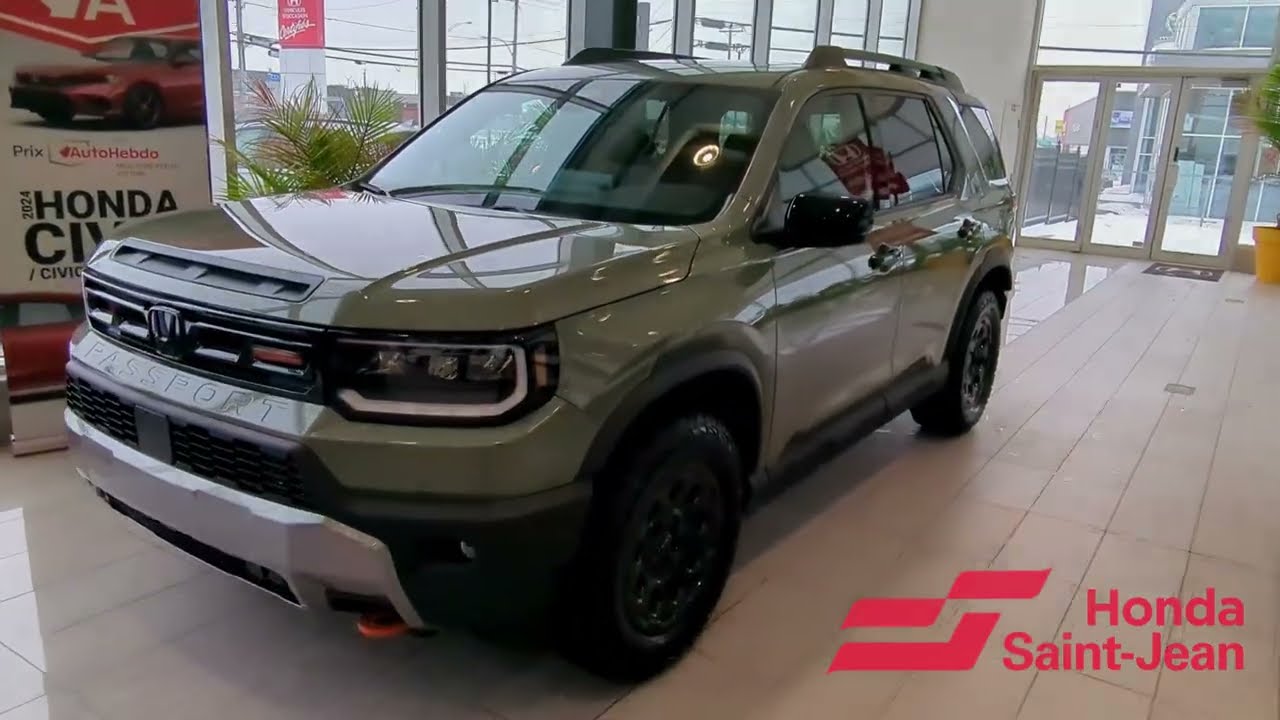 Passport TrailSport Touring Blackout 2026 (Vert Cendré)❄️ VUS idéal pour l'Hiver | Honda St-Jean