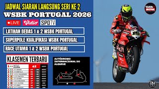 Jadwal Wsbk 2026~Jadwal World super Bike Portugal 2026 Seri 2~Klasemen Wsbk 2026 Terbaru~Live Vidio
