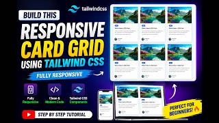 Build a Fully Responsive Card Grid with Tailwind CSS | Tailwind CSS Project 2026 🔥