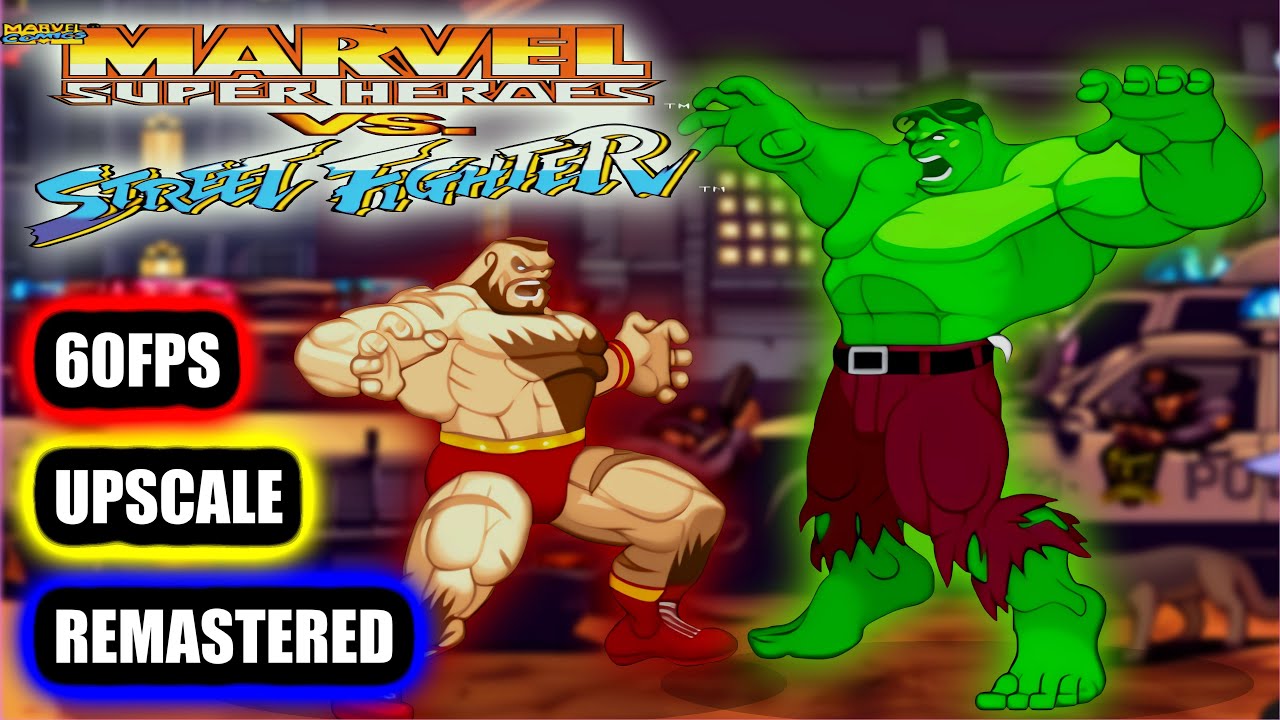 MARVEL SUPER HEROES VS STREET FIGHTER  - [REMASTERED / UPSCALE / 60FPS / 8K]