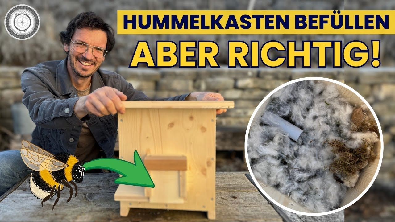 HILFE FÜR DIE HUMMEL - Schritt für Schritt Anleitung - Befülle deinen HUMMELKASTEN