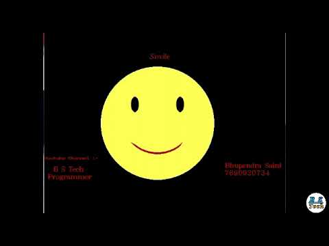 Smile Emoji Graphics Programming in c++ Language