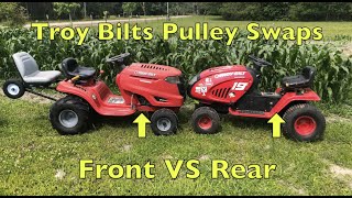 Rear Pulley Swapping a Troy Bilt FNR