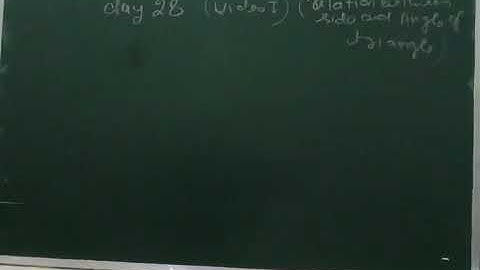 Tgt/pgt maths online class day 28 video 1 (relation between side and angle of triangle )