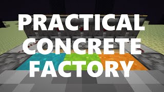 Minecraft Elegance: Practical Concrete Factory (Sand, Gravel, Powder, Flint, Java 1.19+)