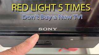 Never Buy a New TV Again! Fix Sony TV Blinking Red Light 5 Times (55X90J)