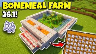 The BEST Bonemeal Farm in Minecraft 26.2 – Unlimited Bone Meal!