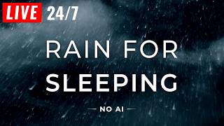 Download lagu 🔴 Rain Sounds for Sleeping - BLACK SCREEN - Sleep FAST with Heavy Rain (NO AI)
