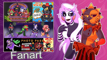 Sun and Puppet react to AMAZING FNAF AU FANART