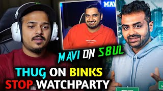 Thug reply why 8bit Binks Stop Watchparty? Binks Unhappy?😞