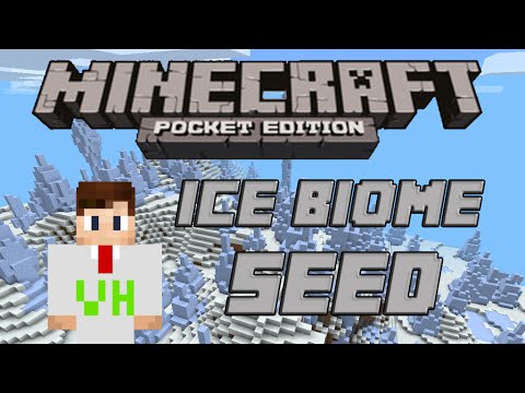 Ice Biome Seed w/ Tall Ice Spikes - Minecraft PE [0.9.5] - YouTube