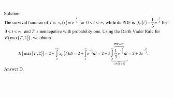 Exam P exercise for September 13, 2018