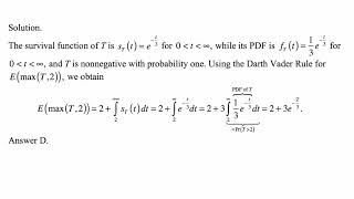 Exam P exercise for September 13, 2018