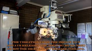 A Butterfly Impact Gun Power Drawbar for a Bridgeport Mill
