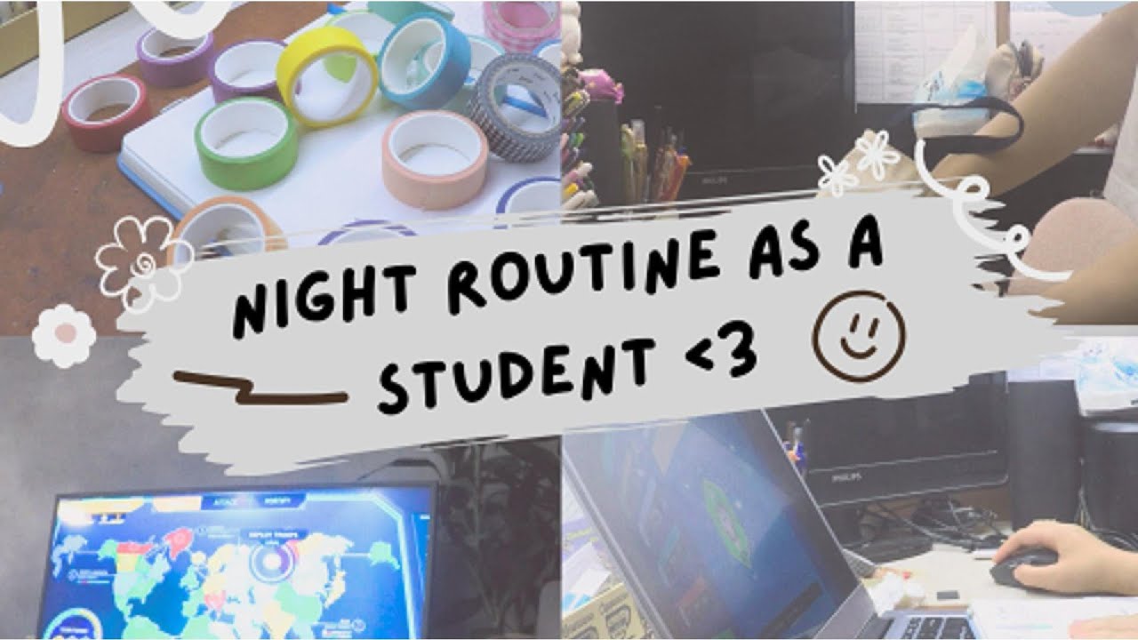 Student Night Routine VLOG | Night Routine as a Student ββ | Cloudi_elyn - YouTube