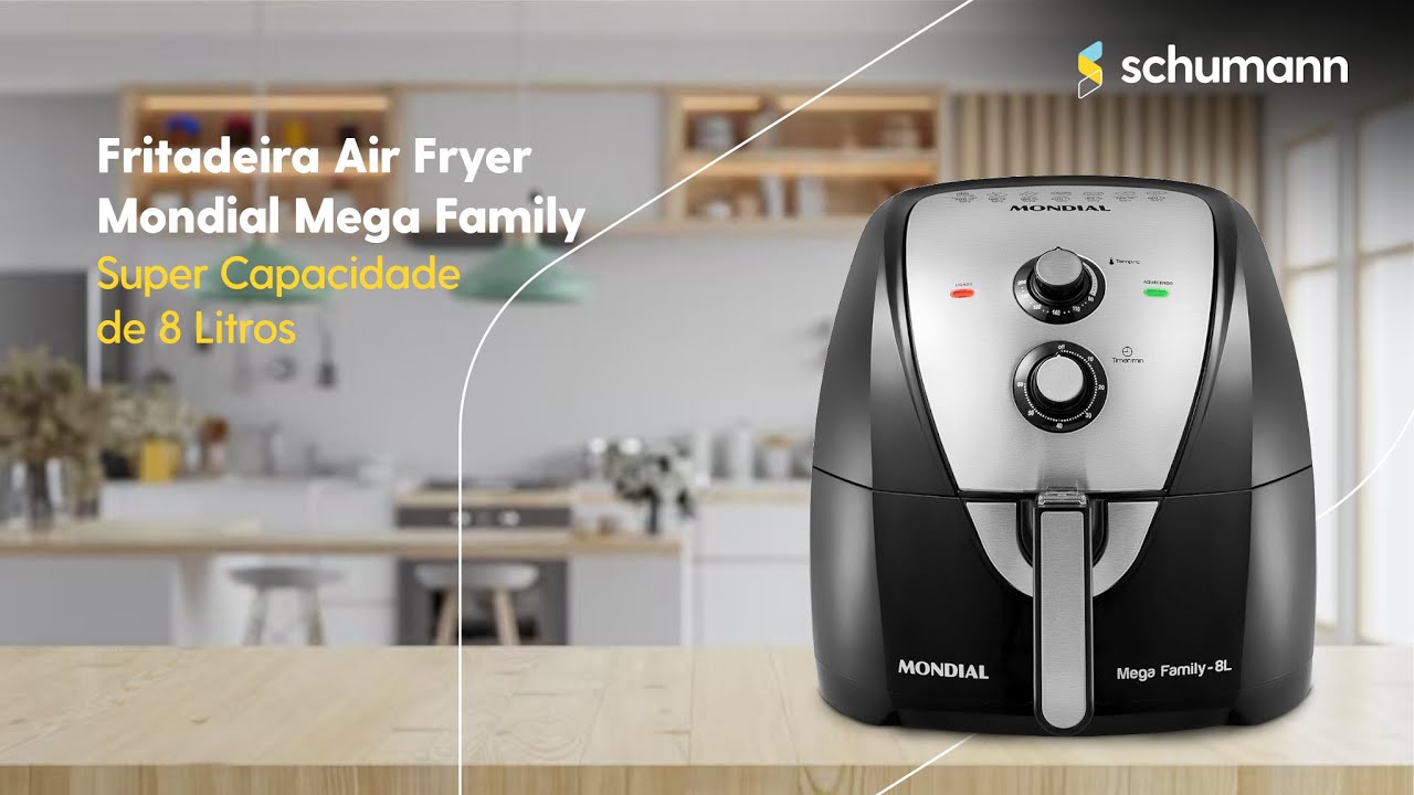 Conheça a nova Air Fryer Mega Family da Mondial de 8 litros! 