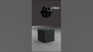 Satisfying Blender Cube Break: Falling Torus Rings in Action #blender #3dart #animation #3d #shorts