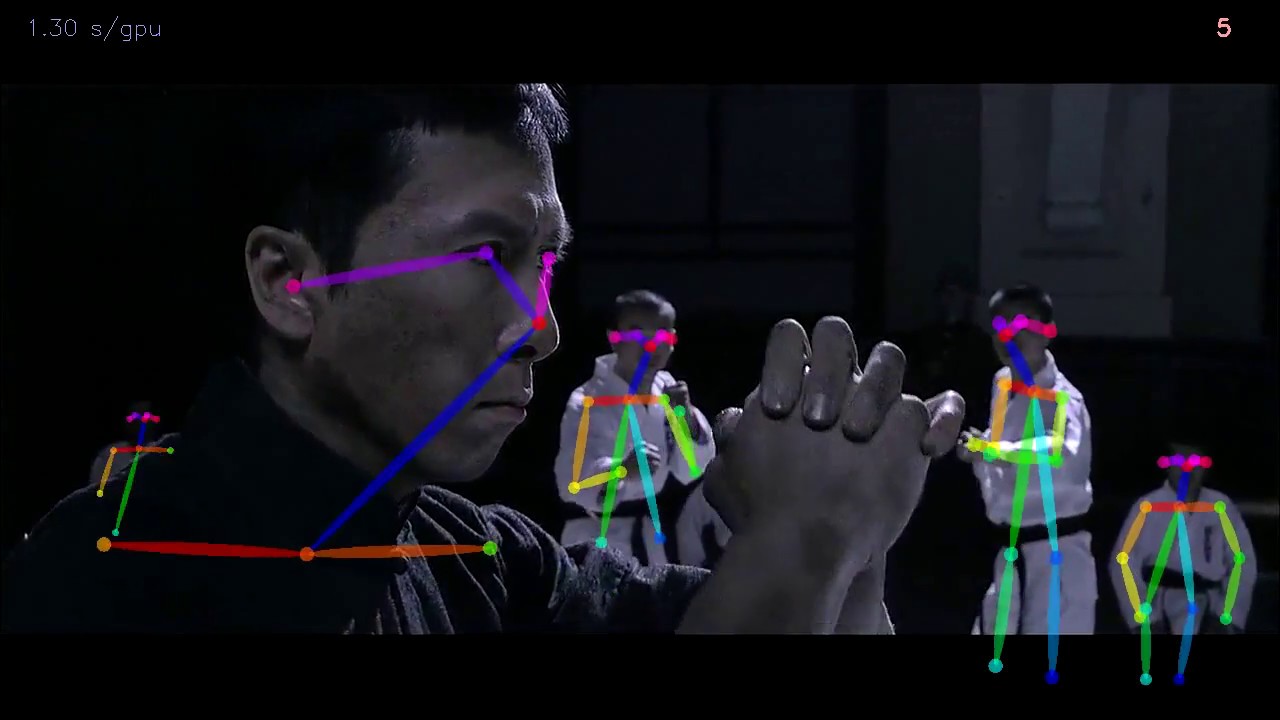 《叶问》 IP MAN 多人实时姿态估计 OpenPose test video on Chinese Gongfu - YouTube
