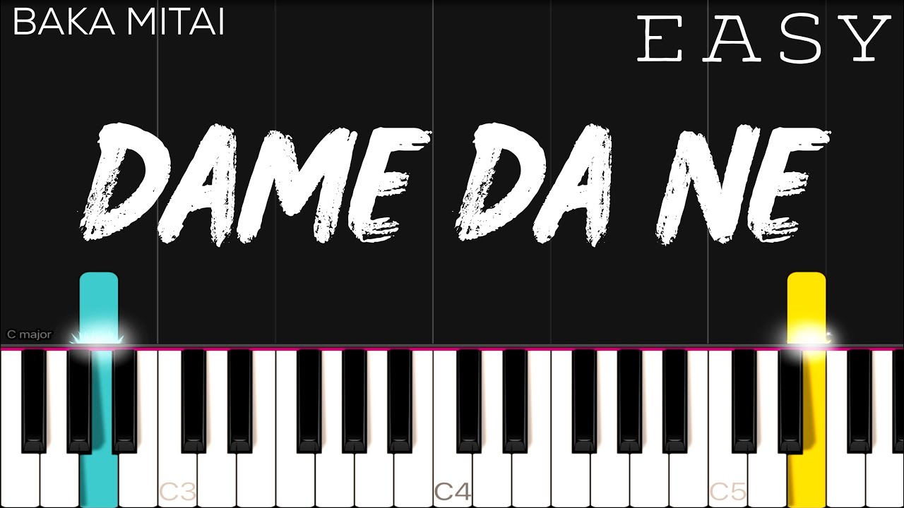 Yakuza - Baka Mitai (Dame Da Ne) - EASY Piano Tutorial 