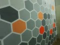 [DIY] Hexagon/ Honey Comb Wall Art/ Design