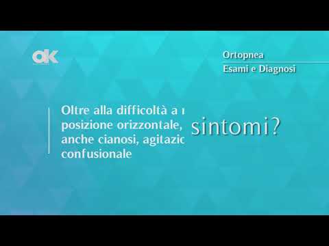 Video: Ortopnea: Cause, Trattamento E Sintomi