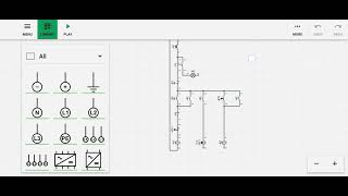 How to make a 3-phase forward-reverse electric motor circuit in the Simurelay application