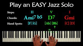 EASY JAZZ PIANO IMPROVISATION (251 in minor)