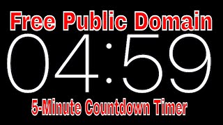 5-Minute Countdown Timer | Public Domain