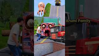 Massive Truck & Car | Beamng Crash - A Visual Feast #shorts #beamng #vfx #beamngdrive