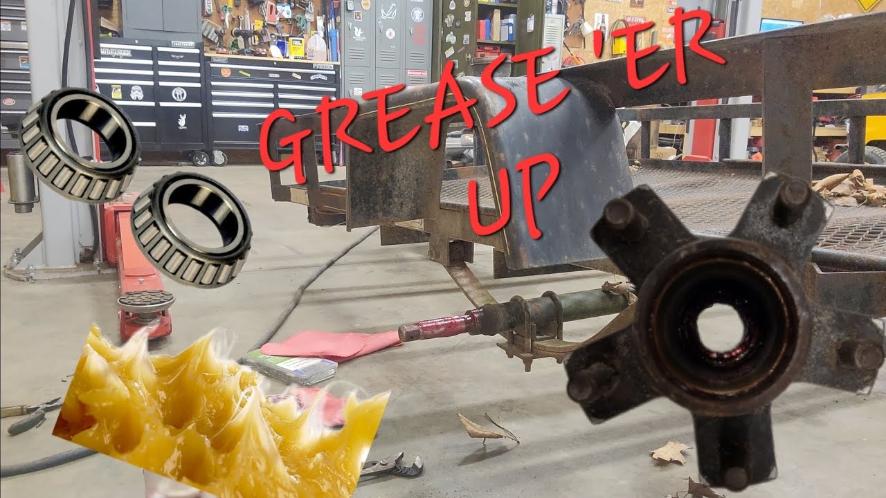 Utility trailer wheel bearing greasing YouTube