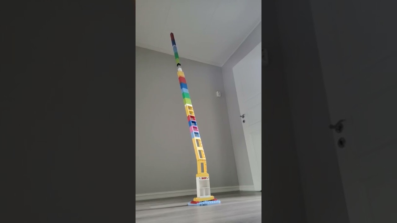 Lego tower collapse