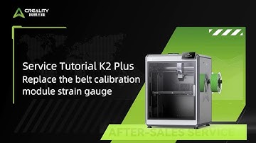 Service Tutorial K2 Plus Replace the belt calibration module strain gauge