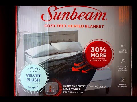 Electric Blanket Heated Sunbeam Quilted Winter Warm Bed Full Garnet Top Quality