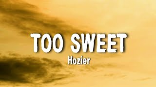 Video thumbnail of "Hozier - Too Sweet (Lyrics)"