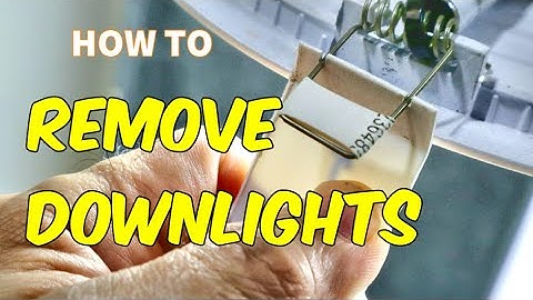 How to Remove Downlights from the Ceiling
