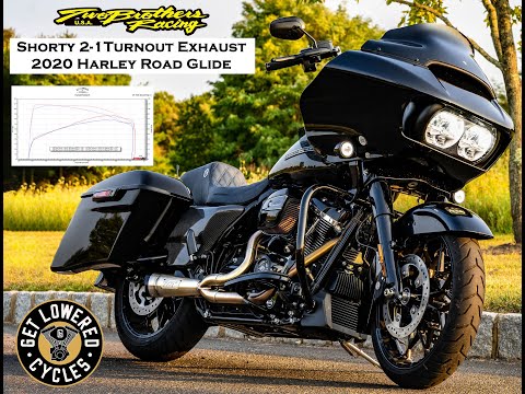 2020 Harley Road Glide - Two Brothers Racing 2-1 Shorty Turnout Exhaust Sound Clip x Dyno Numbers