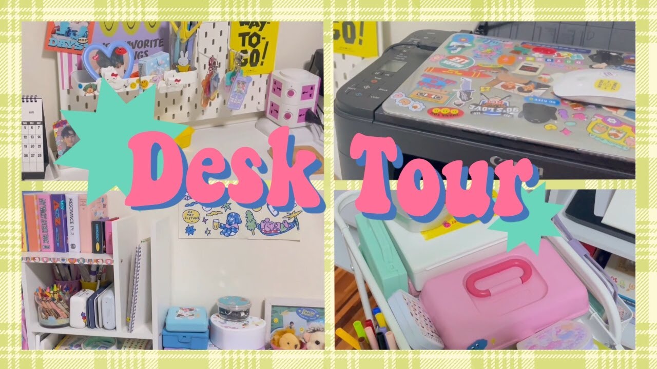 Desk tour 📚🖥 𖠵 ทัวร์โต๊ะทำงาน + บอกพิกัด ⟢