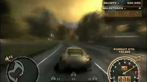 need for speed most wanted roadblocks, stunts, chase