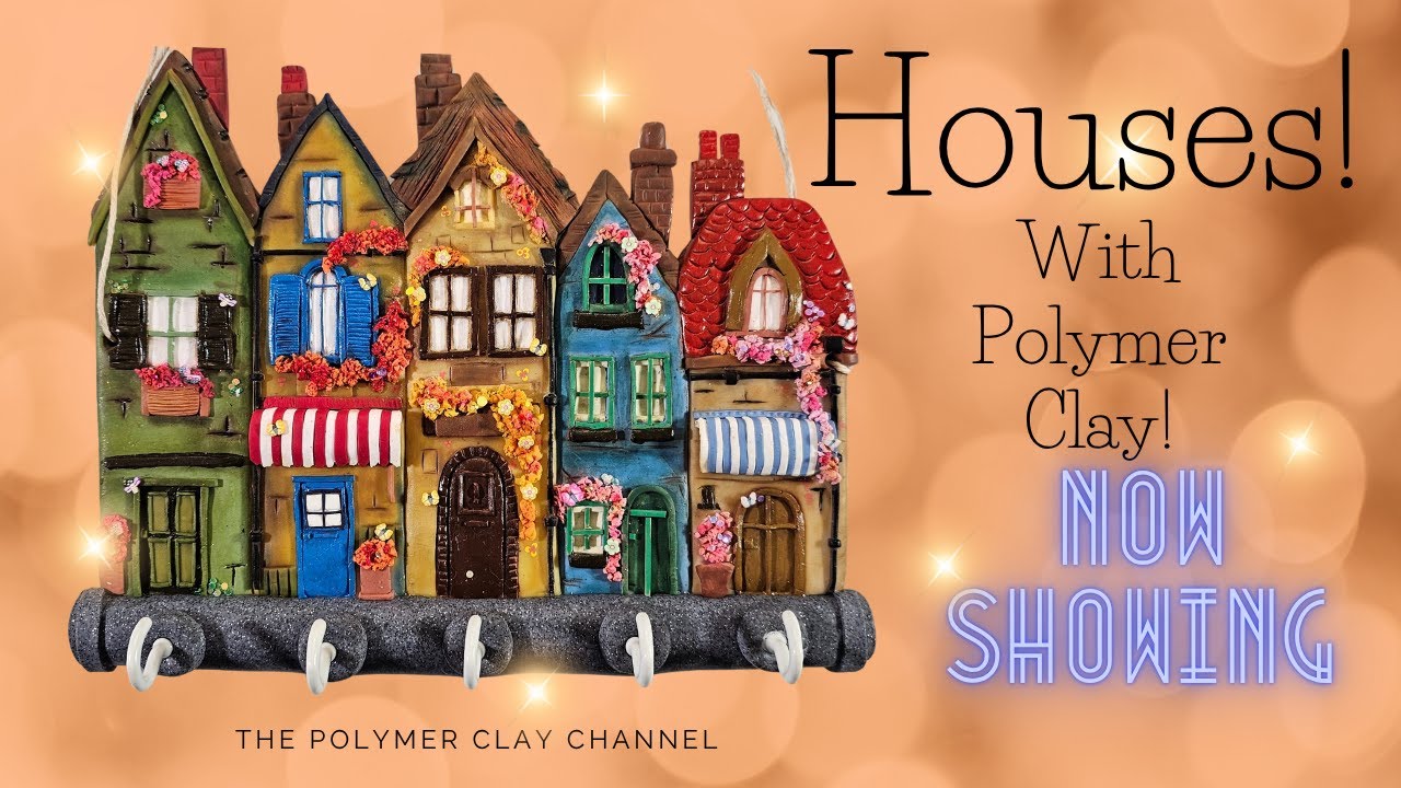 КАК: сделать брелок-домик из полимерной глины! Давайте создадим улицу! #искусствоиремесло #дом #б...