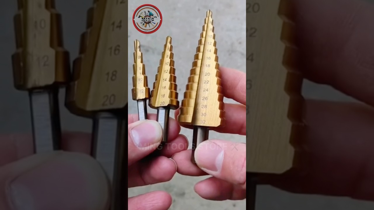 High Speed Steel Titanium Coated Large Hole Step Bits 🛠️