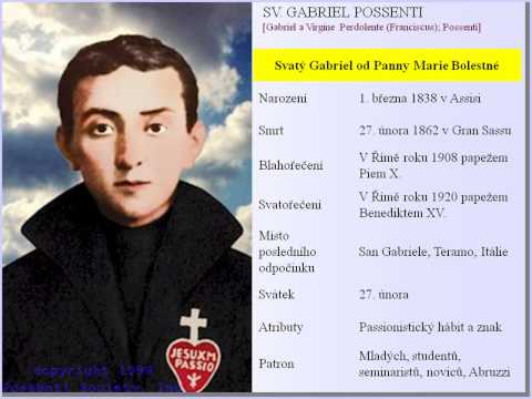 27/2. Crkevn kalend sv.Gabriel (od Bolestn Matky B...