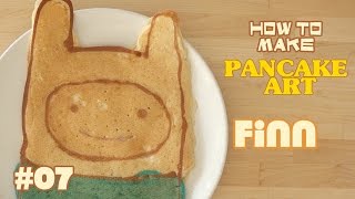 How to make Pancake art tutorial - Finn the human adventure time