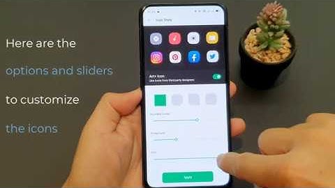 How to customize the icon size, shape and corner radius on the Oppo Reno?