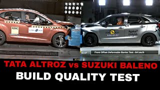 Tata Altroz v\/s Maruti Suzuki Baleno Crash Results Build Quality |Global Ncap Comparison| Autoyouth|