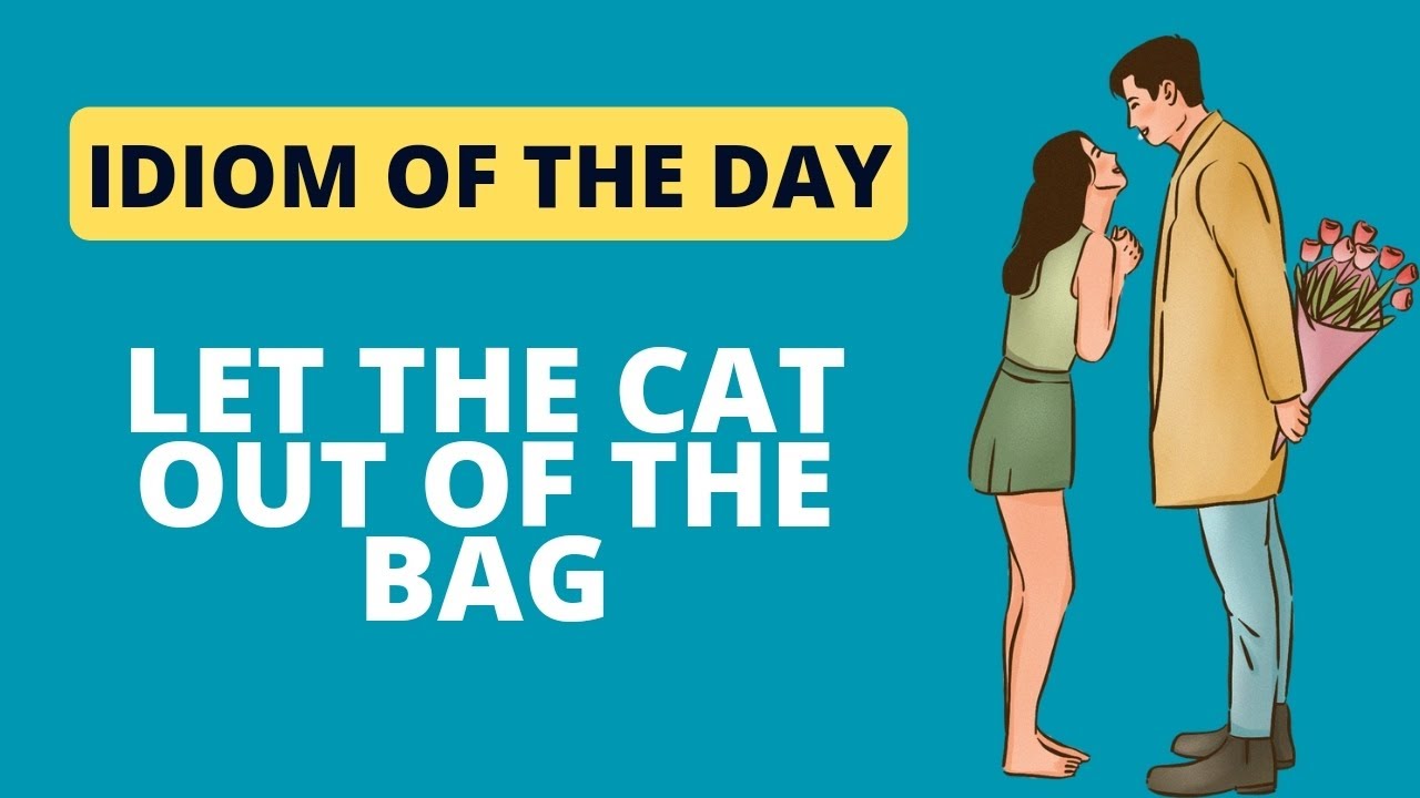 IDIOM OF THE DAYLET THE CAT OUT OF THE BAG Learn and improve your