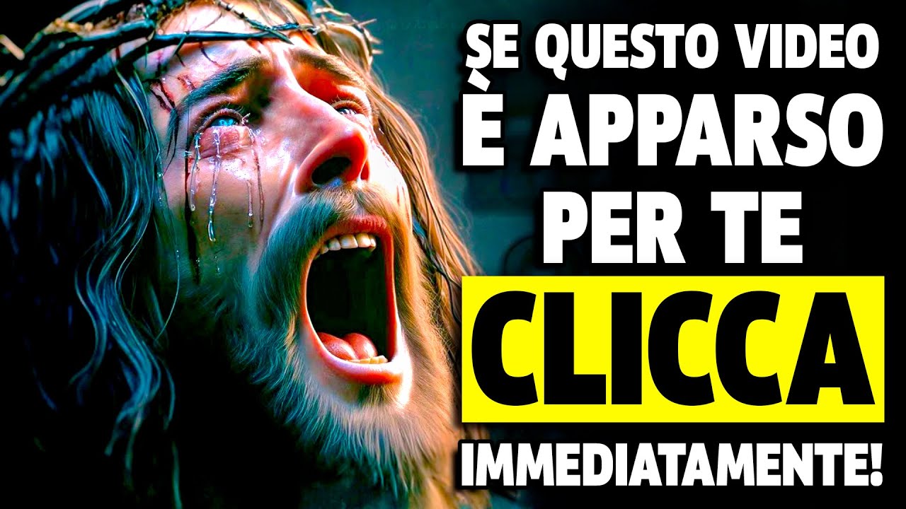 ULTIMO MESSAGGIO DI DIO OGGI: QUESTO DEVE ARRIVARE A TE ADESSO… PRIMA CHE SIA TROPPO TARDI!